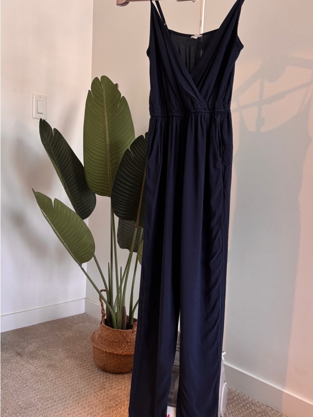 Kismet Navy V-Neck Sleeveless Jumpsuit
